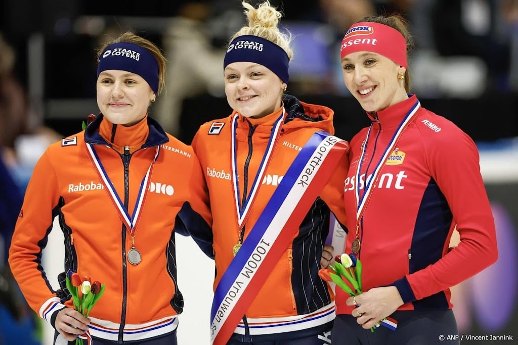 Schulting op NK shorttrack derde op 1000 meter, titel Velzeboer 