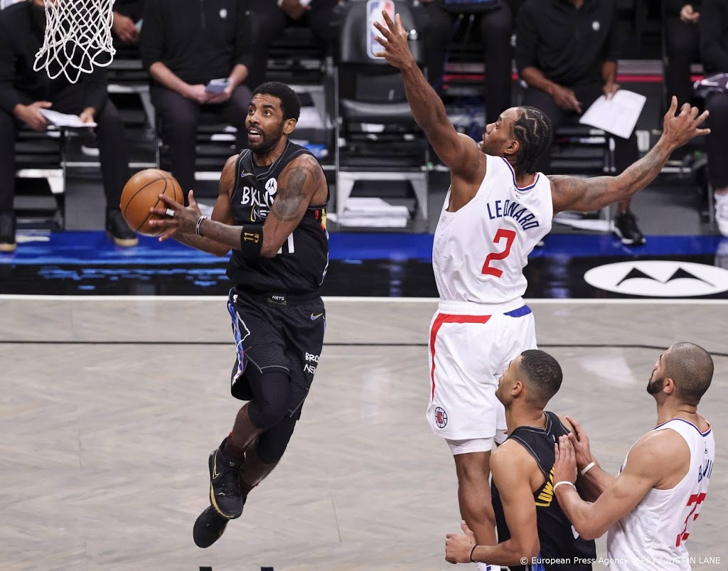 Basketballers Brooklyn Nets winnen van LA Clippers