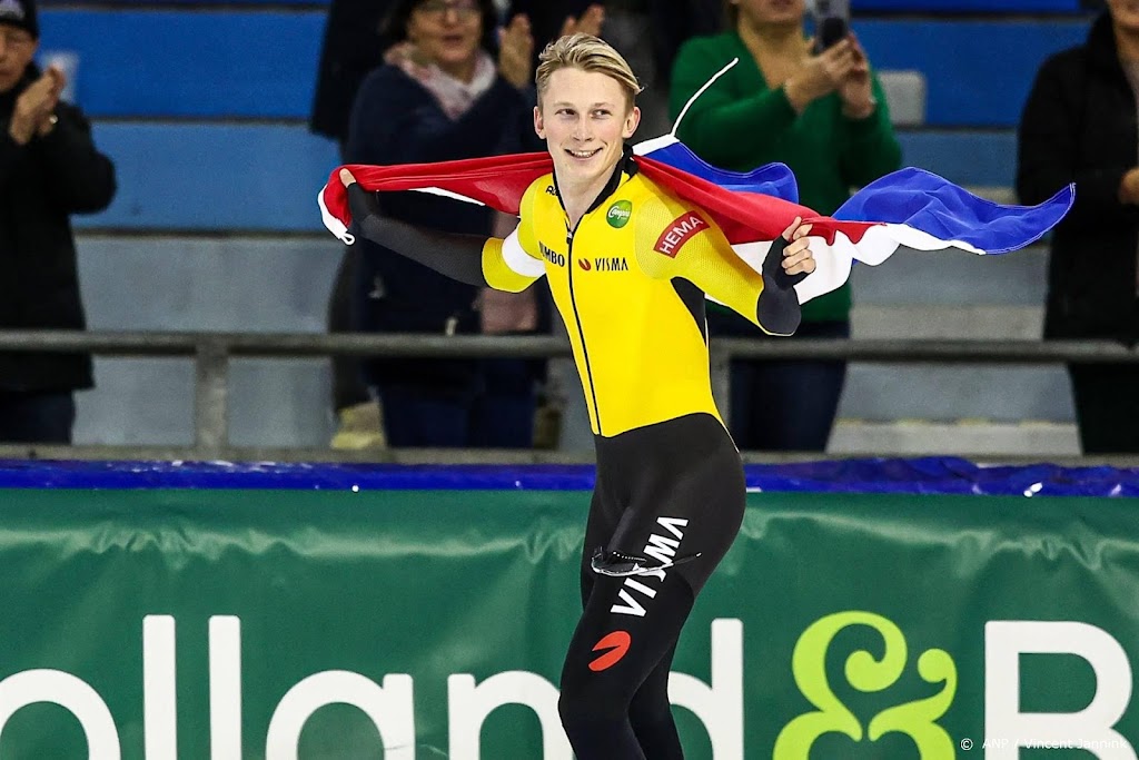Schaatser Scheperkamp pakt op de NK eerste titel op 500 meter