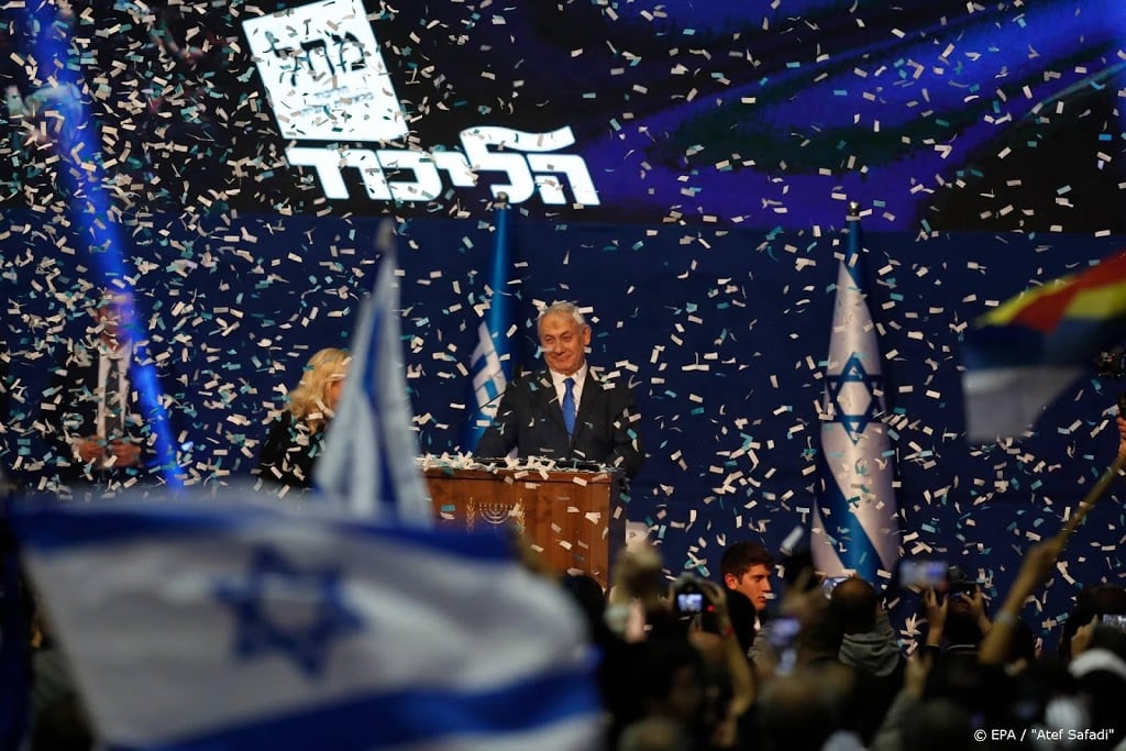 Israëlische premier Netanyahu eist overwinning verkiezingen op