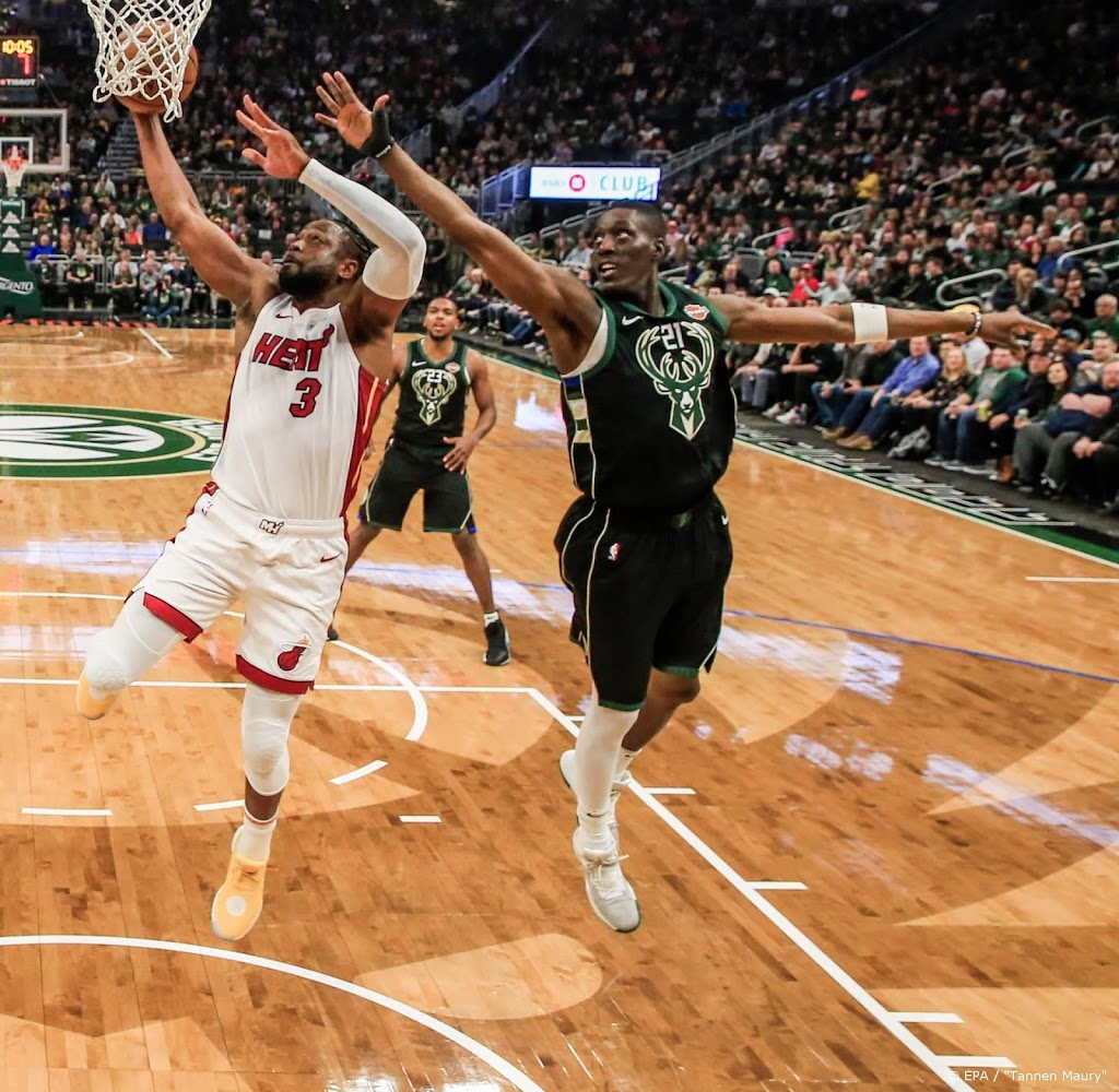 Basketballers Miami Heat verslaan Bucks voor tweede keer