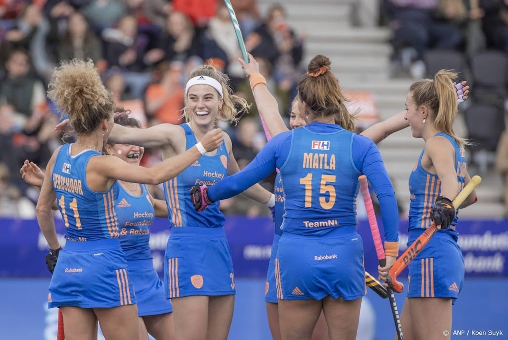 Hockeysters scoren tien keer tegen de VS in Pro League