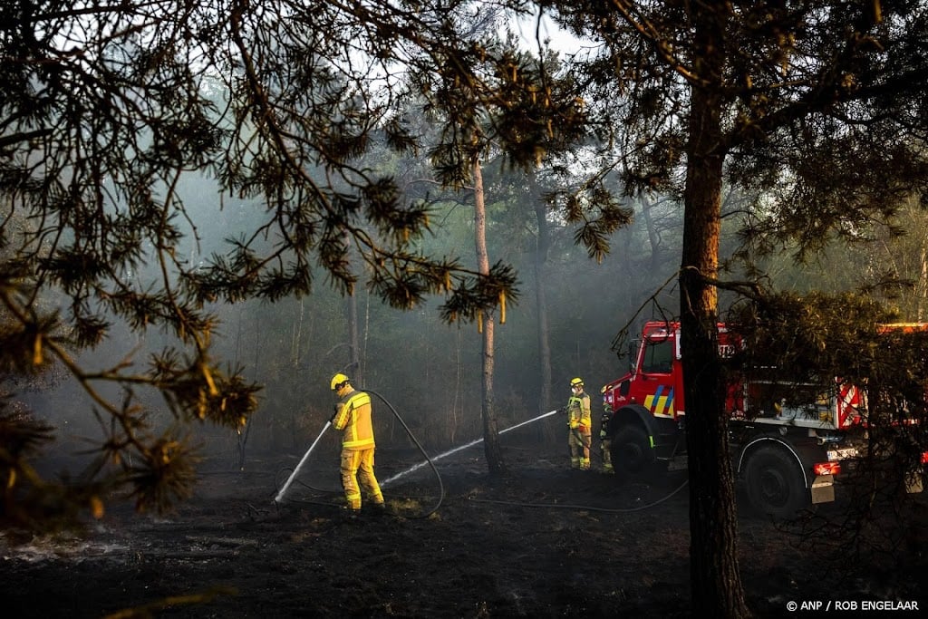 Na dagen blussen het sein brand meester gegeven bij brand Weert