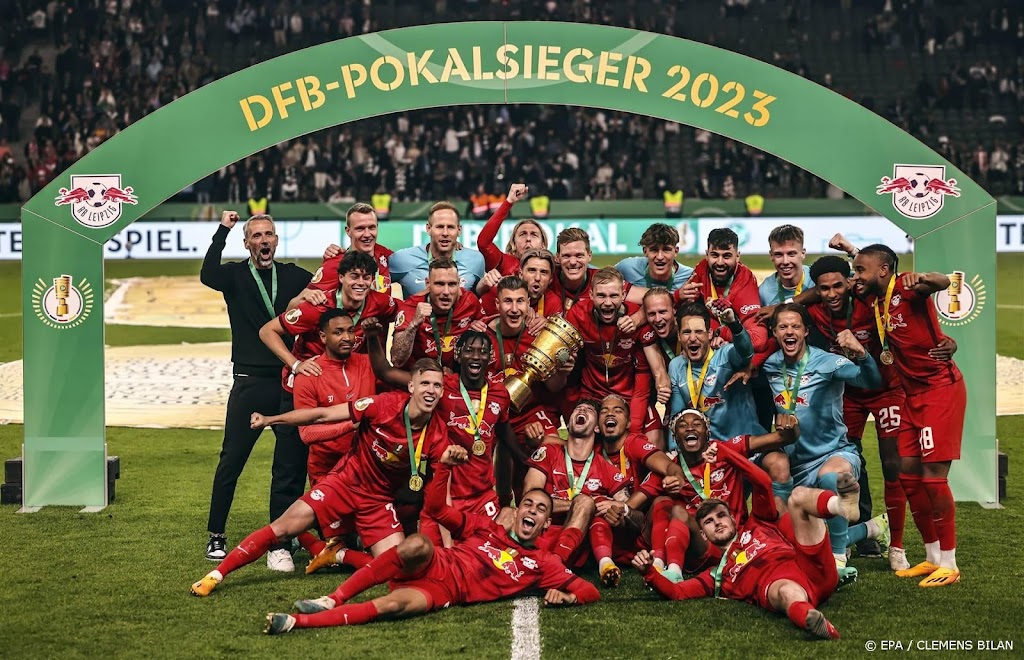 RB Leipzig verslaat Eintracht Frankfurt en wint Duitse beker
