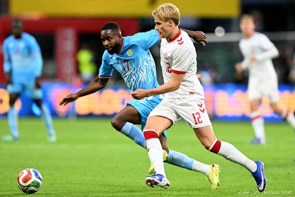 Voetballers Congo spelen gelijk in oefenduel met Denemarken