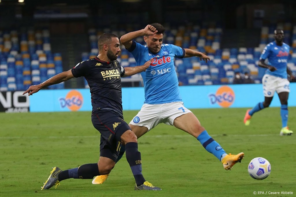 Napoli ongerust vanwege 22 besmette personen bij Genoa