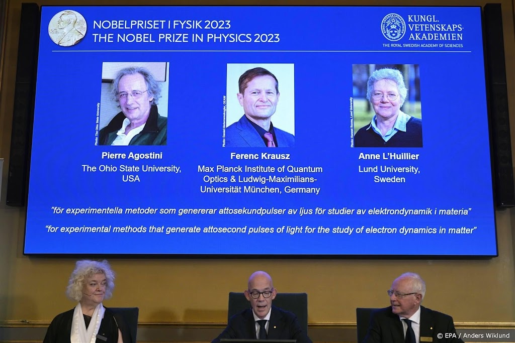 Nobelprijs Natuurkunde naar onderzoek met supersnelle lichtflits