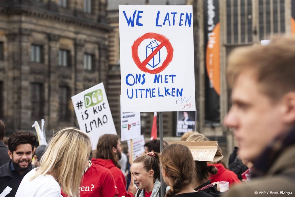 Studentenprotest tegen plannen kabinet op 14 november in Utrecht