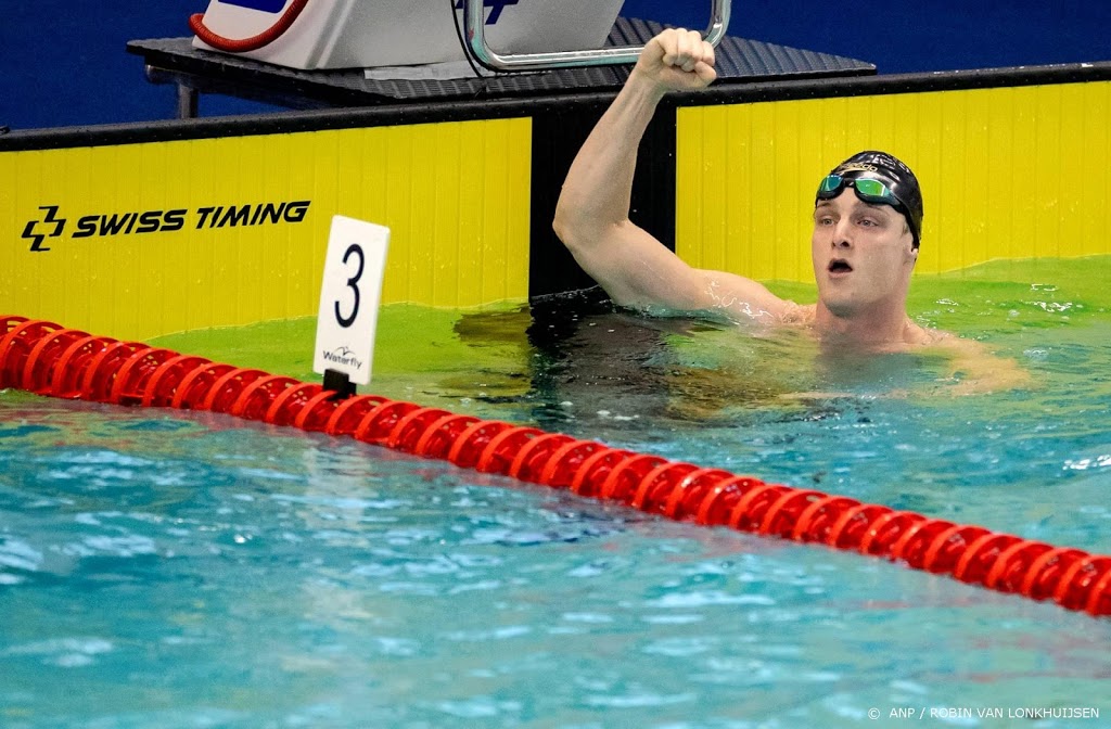 Zwemmer De Boer verbreekt Nederlands record op 50 vrij