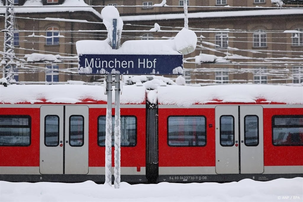 Treinverkeer in zuiden Duitsland voorlopig ontregeld door sneeuw