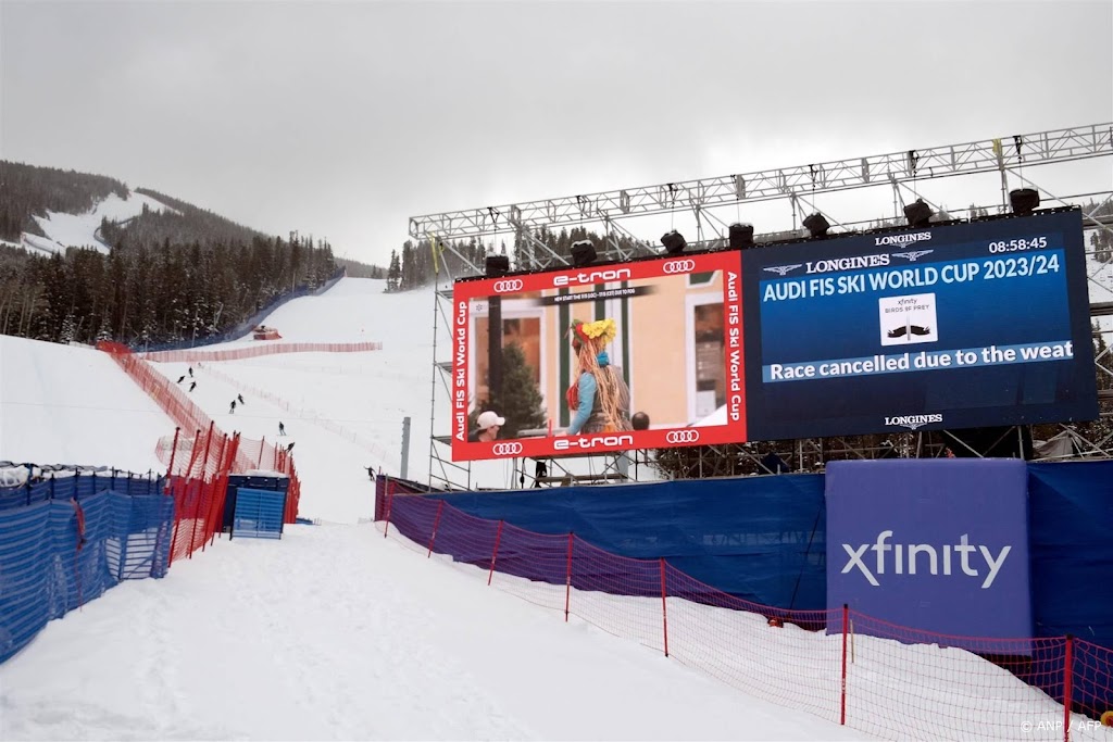 Streep door super-G in Beaver Creek door harde wind en sneeuwval