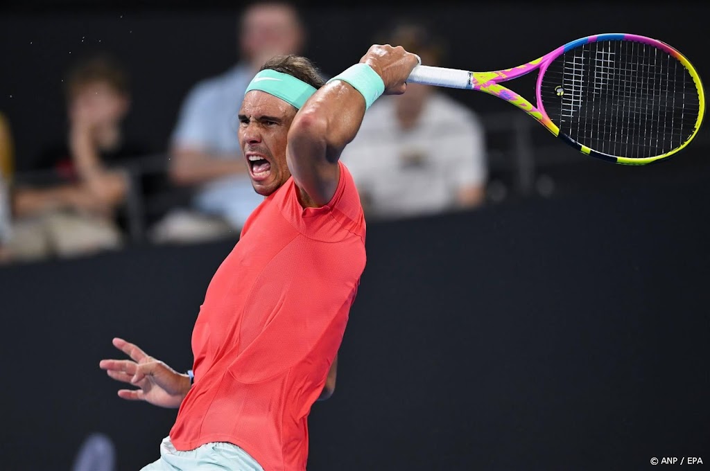 Nadal overtuigend naar laatste acht in Brisbane