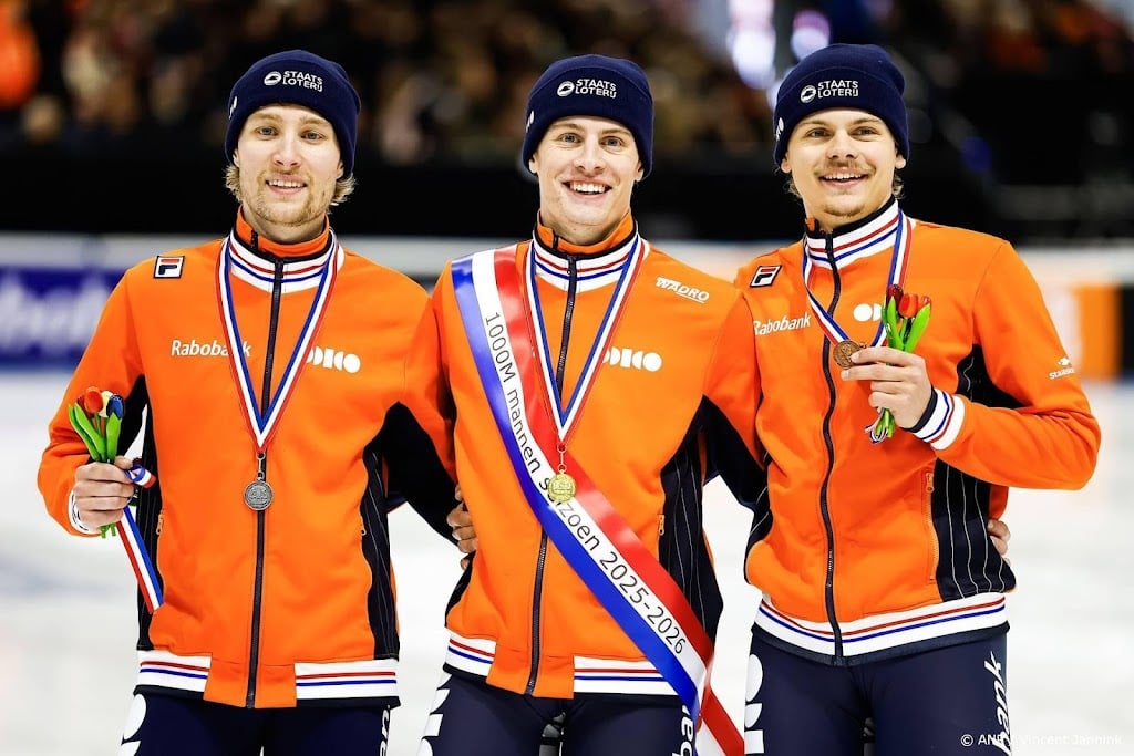 Shorttracker Van 't Wout wint op NK opnieuw alle afstanden