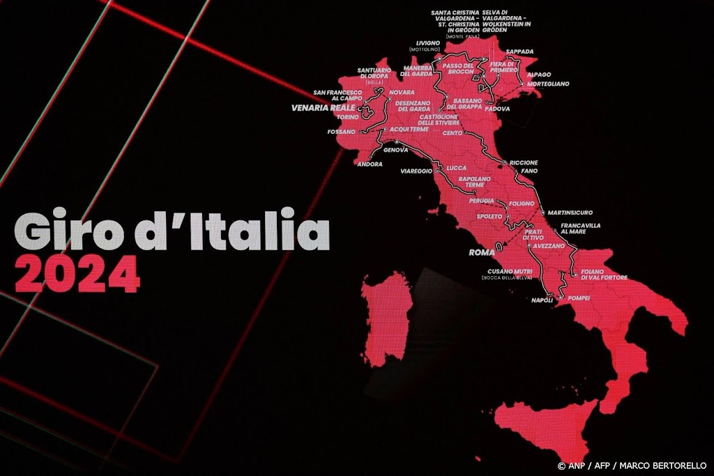 Vijftiende etappe Ronde van Italië niet langer door Zwitserland 