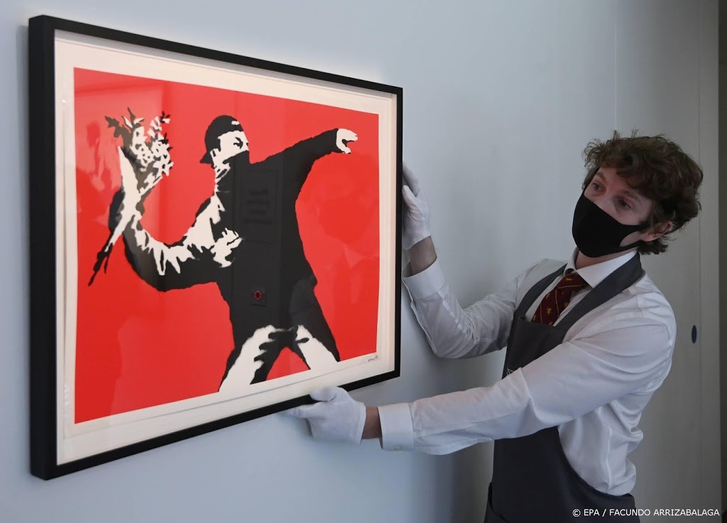 Veilinghuis accepteert cryptomunten voor veiling werk Banksy