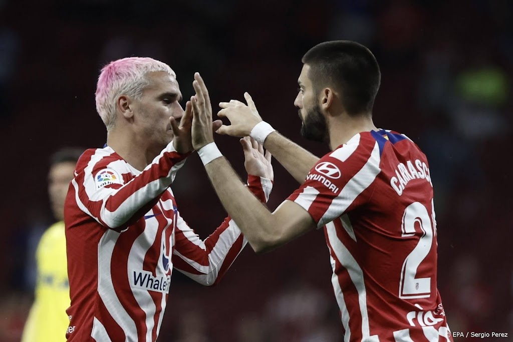 Atlético Madrid na ruime zege tweede in La Liga