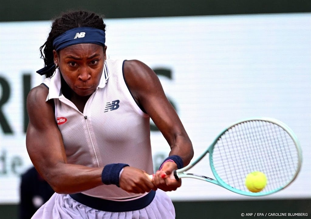 Tennisster Gauff na nerveuze start naar halve finales in Parijs 