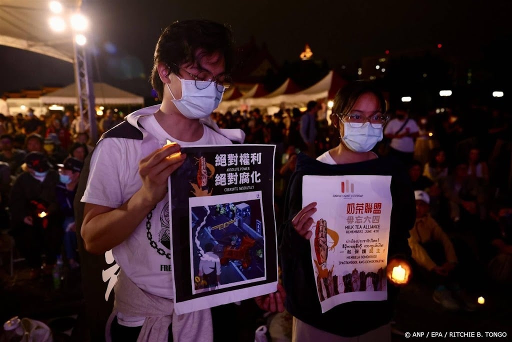 Taiwan herdenkt slachtoffers geweld Plein van de Hemelse Vrede