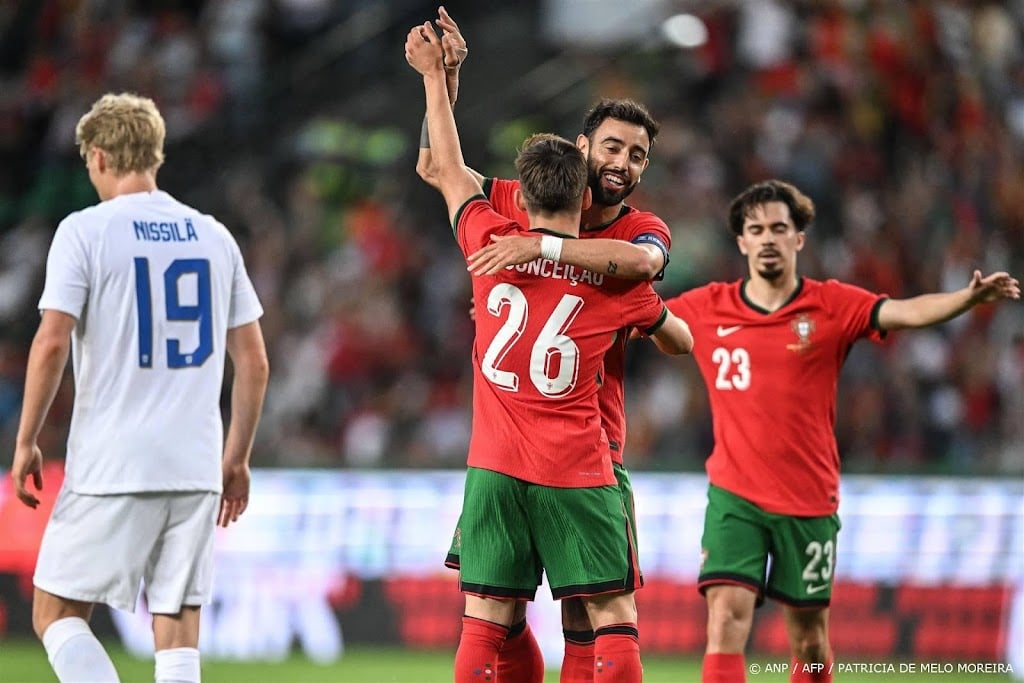 Portugal boekt oefenzege op Finland, Italië gelijk tegen Turkije