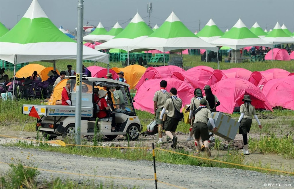 Britse scouts op Wereldjamboree in Zuid-Korea gaan naar hotels
