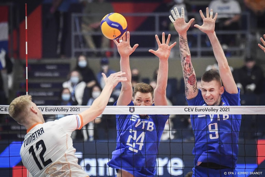 Volleyballers lijden tegen Rusland eerste nederlaag op EK