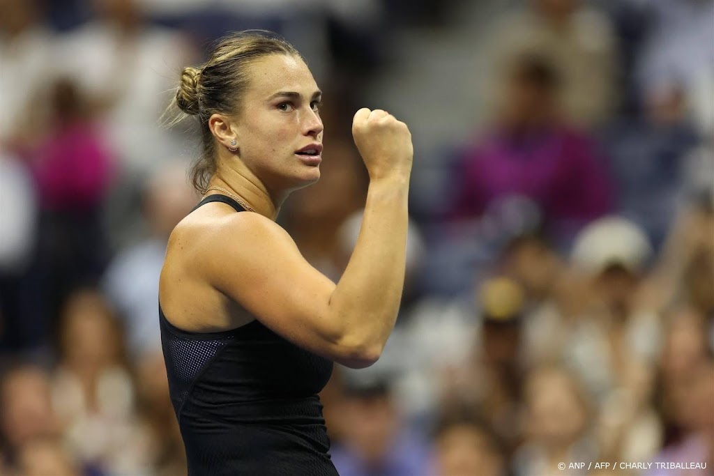 Sabalenka voor de vierde keer op rij naar halve finale US Open