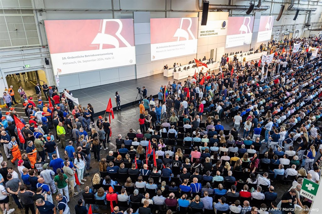 Protesten werknemers Volkswagen over dreigende sluiting fabrieken