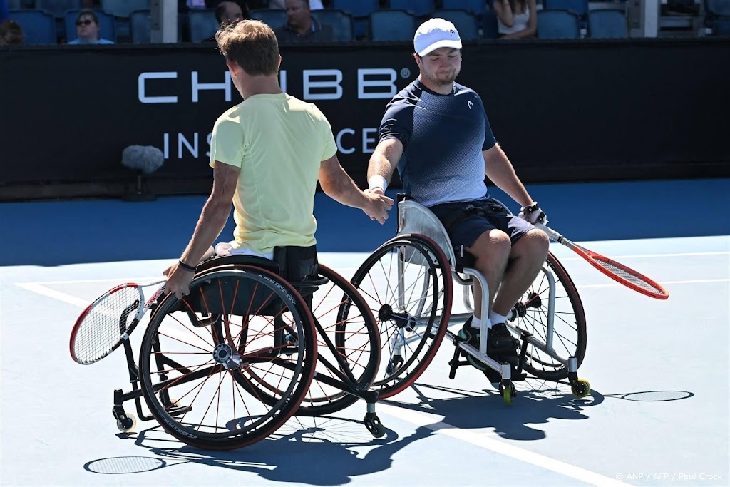 Rolstoeltennissers Schröder en Vink pakken goud in quad-klasse