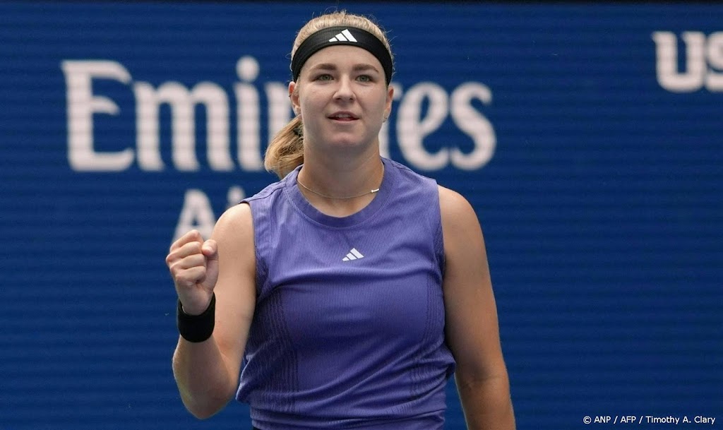 Tennisster Muchova overtuigend naar halve finales van US Open