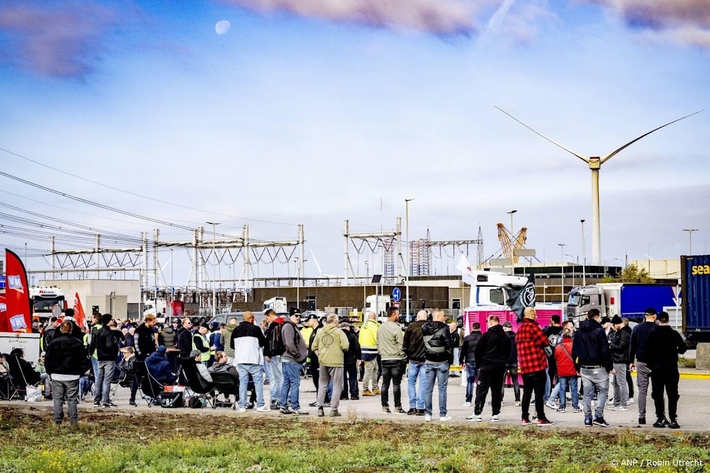 Havenwerkers leggen werk neer, langere wachttijden verwacht