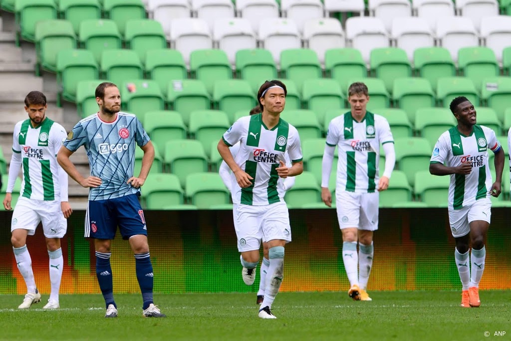 FC Groningen bezorgt Ajax eerste nederlaag van het seizoen