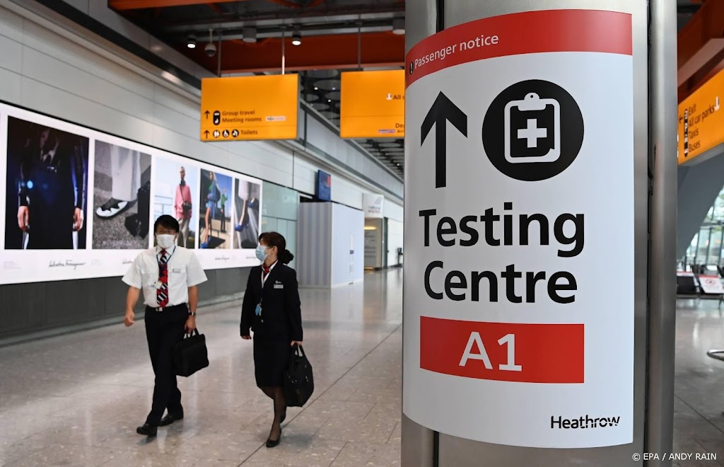 Geen sneltest meer bij reis naar Engeland