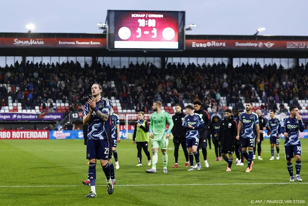 Ajax slaagt er ook bij Sparta niet in een uitduel te winnen 
