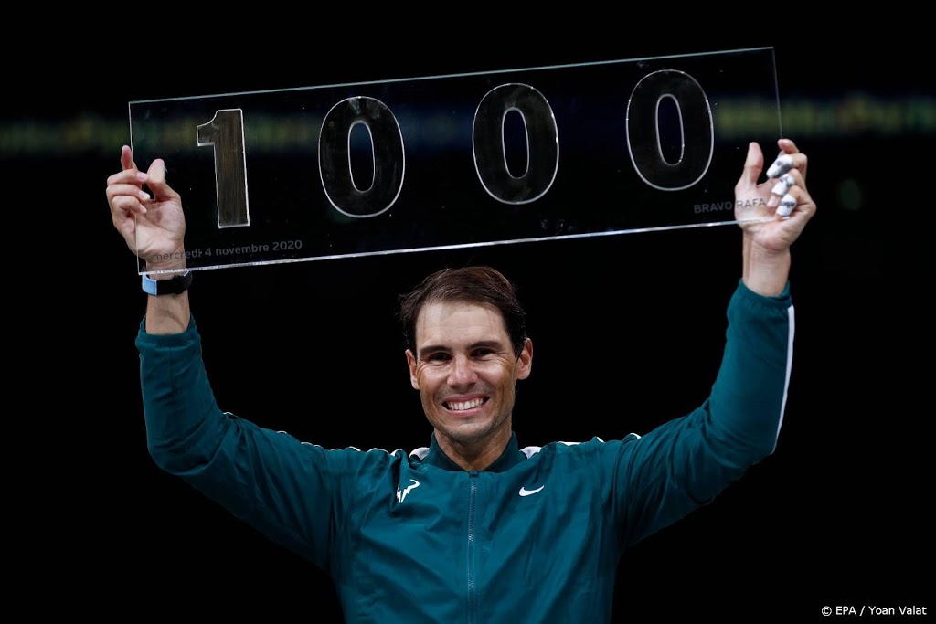 Nadal boekt duizendste zege in rijke tenniscarrière 