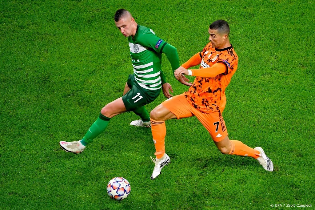 Juventus in Hongarije met 4-1 langs Ferencvaros