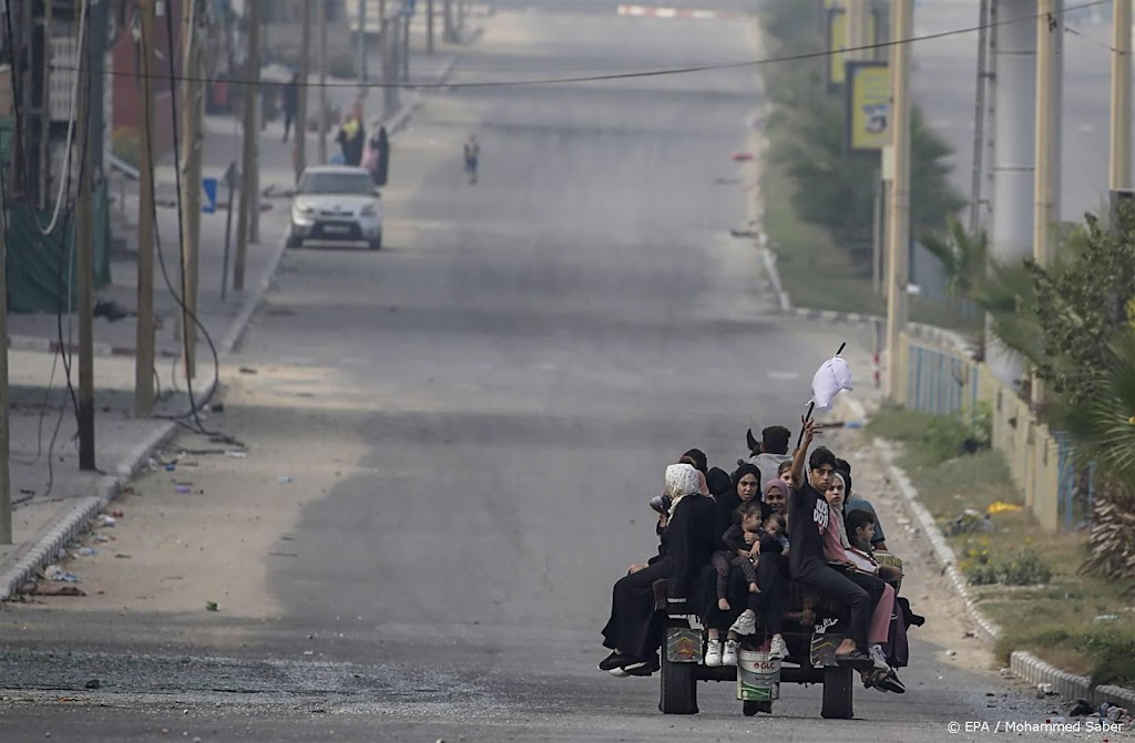 Israël opent vluchtroute naar zuiden Gaza voor enkele uren