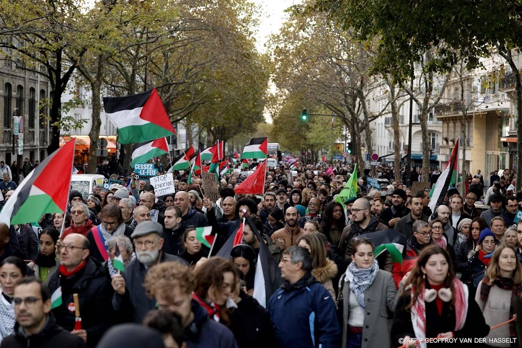 Duizenden deelnemers aan pro-Palestijnse demonstraties in Europa