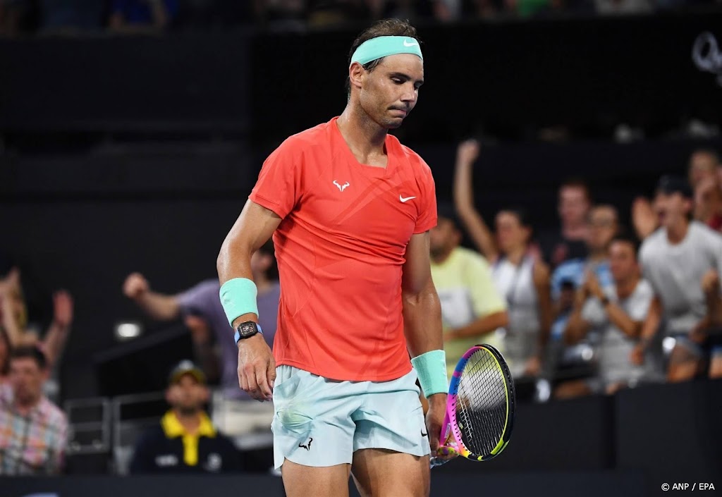 Nadal oogt niet fit en strandt in kwartfinale Brisbane