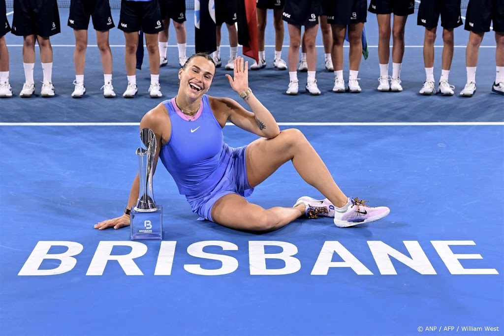 Toernooizege geeft Sabalenka goed gevoel richting Australian Open