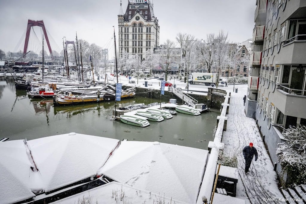 Vertraging in haven Rotterdam door winters weer