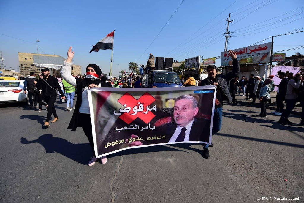 Beoogd premier Irak om de tafel met betogers