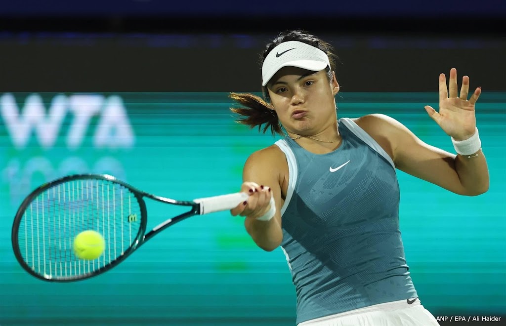Tennisster Raducanu 'zag bal niet door tranen' na zien stalker