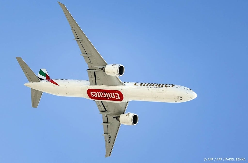 Emirates vliegt vrijdag van Dubai naar Schiphol
