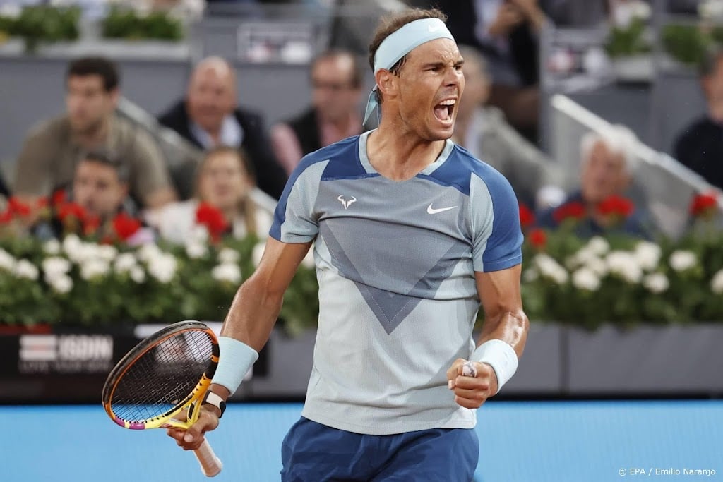 Nadal overleeft in Madrid vier wedstrijdpunten tegen Goffin
