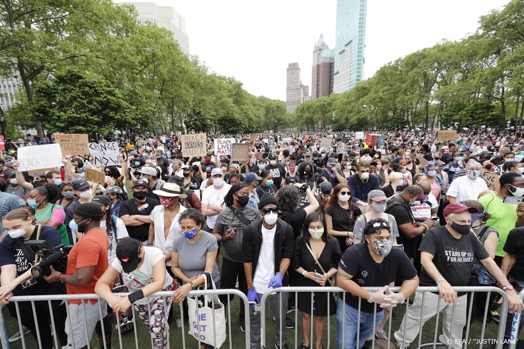 Protesten tegen racisme in New York ondanks avondklok