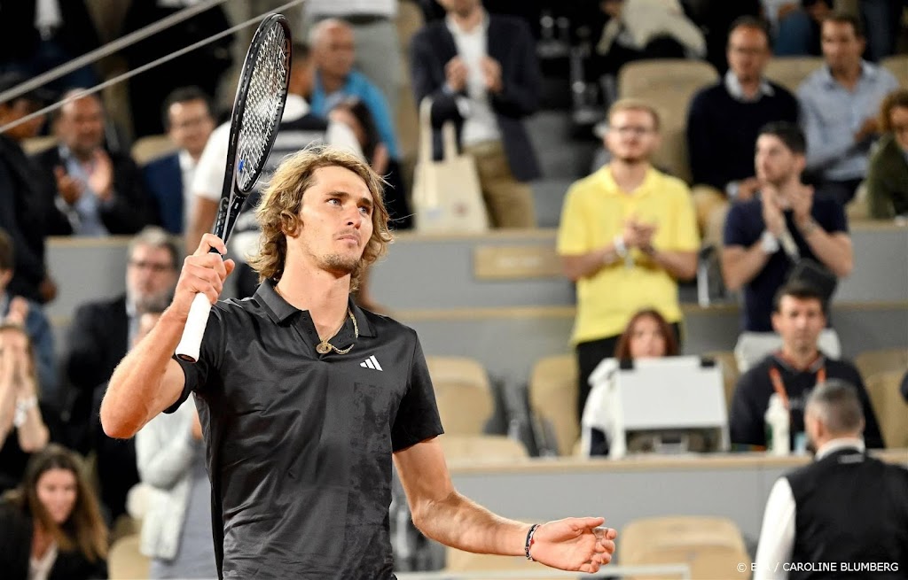 Tennisser Zverev naar kwartfinales Roland Garros