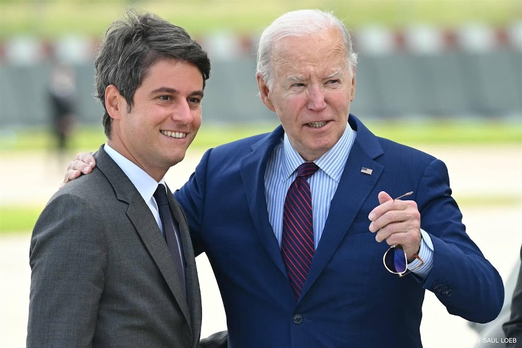 Biden aangekomen in Frankrijk voor meerdaags bezoek