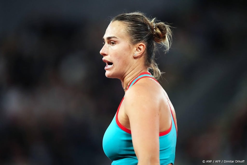 Tennisster Sabalenka voor het eerst naar finale van Roland Garros