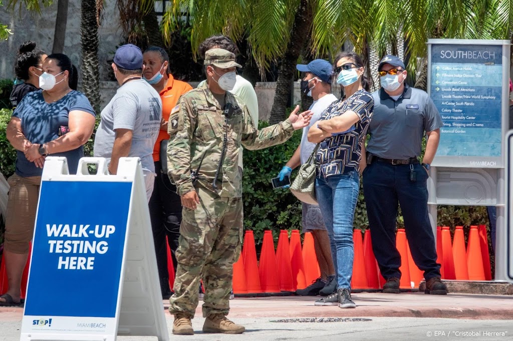 Opnieuw meer dan 10.000 nieuwe corona-gevallen in Florida