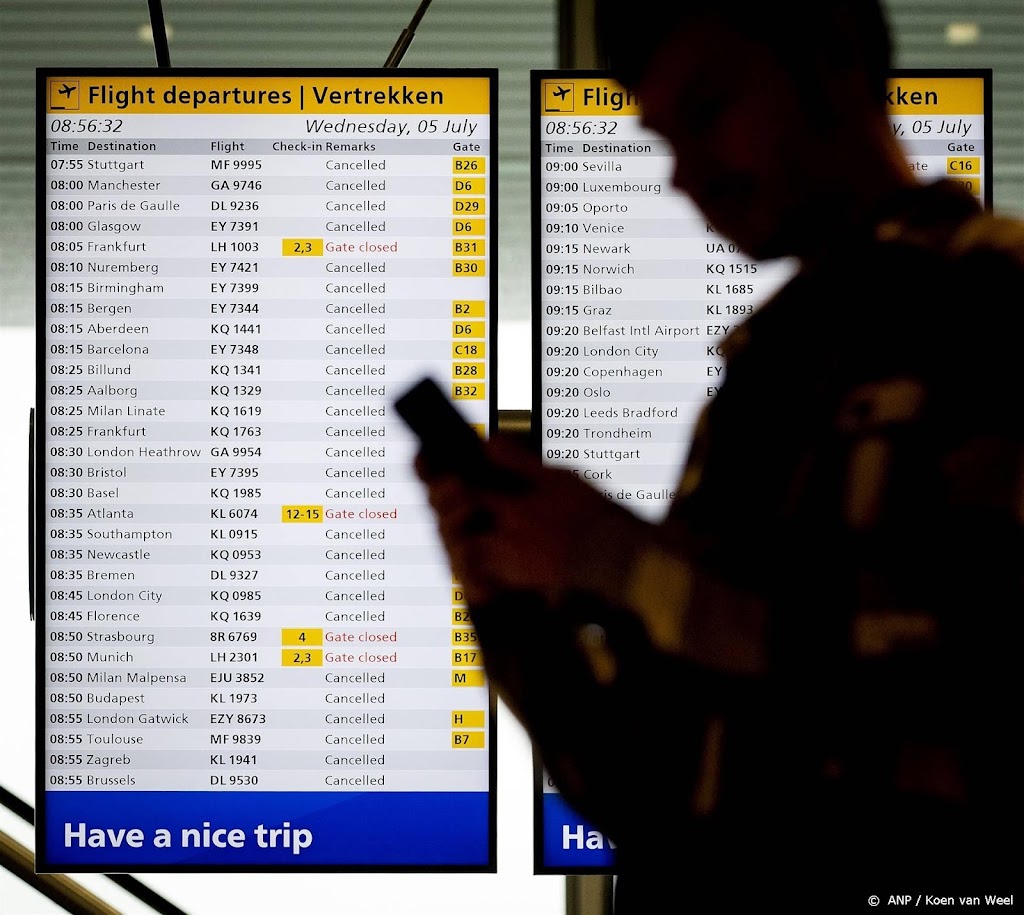 Schiphol: weer meer vluchten mogelijk door beter weer